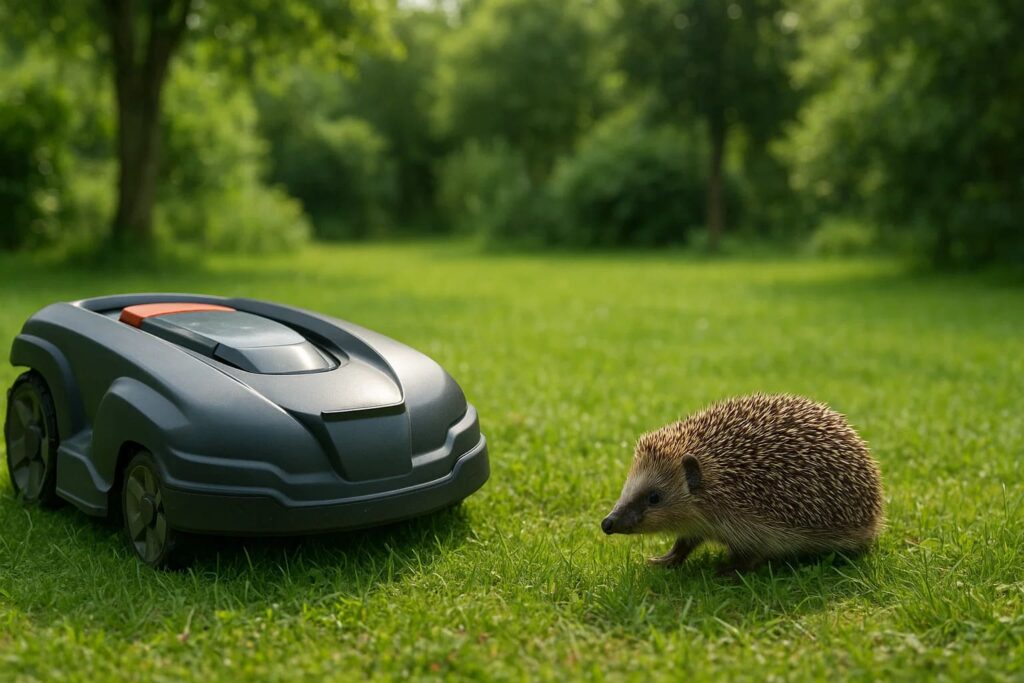 robot tondeuse et biodiversité hérisson